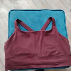 Women's Burgundy Sports Bra